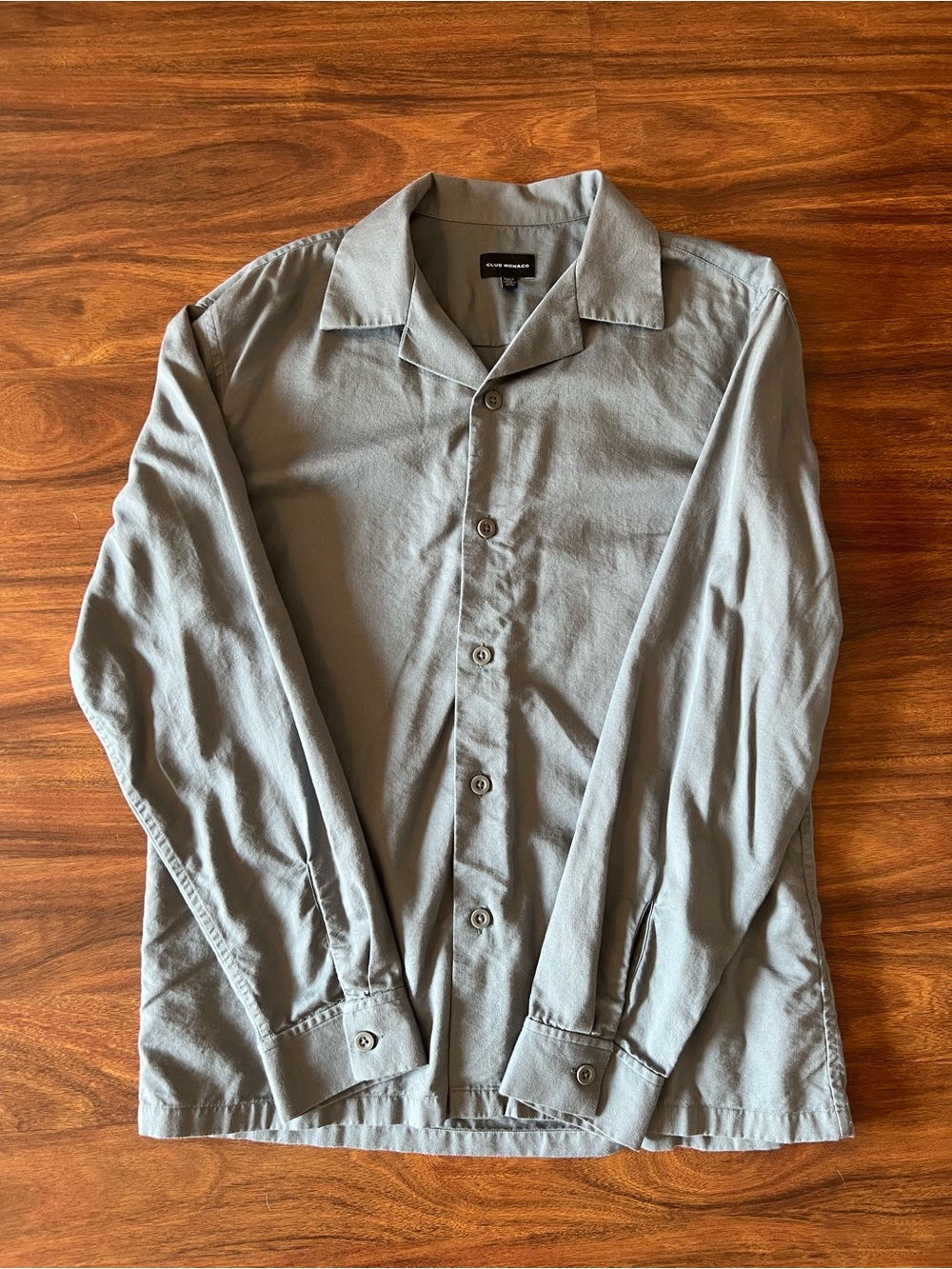 Club Monaco Men's Button-Up Shirt in Grey